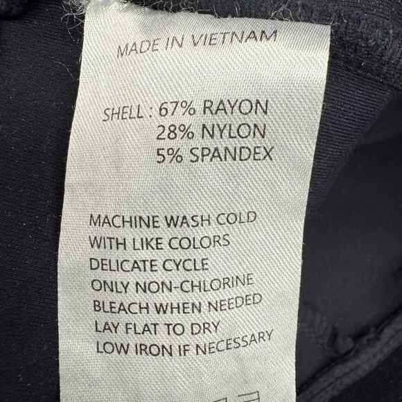 QUINCE Women's Ultra-Stretch Ponte Bootcut Pants Navy 32" Inseam | Size M - Picture 10 of 11